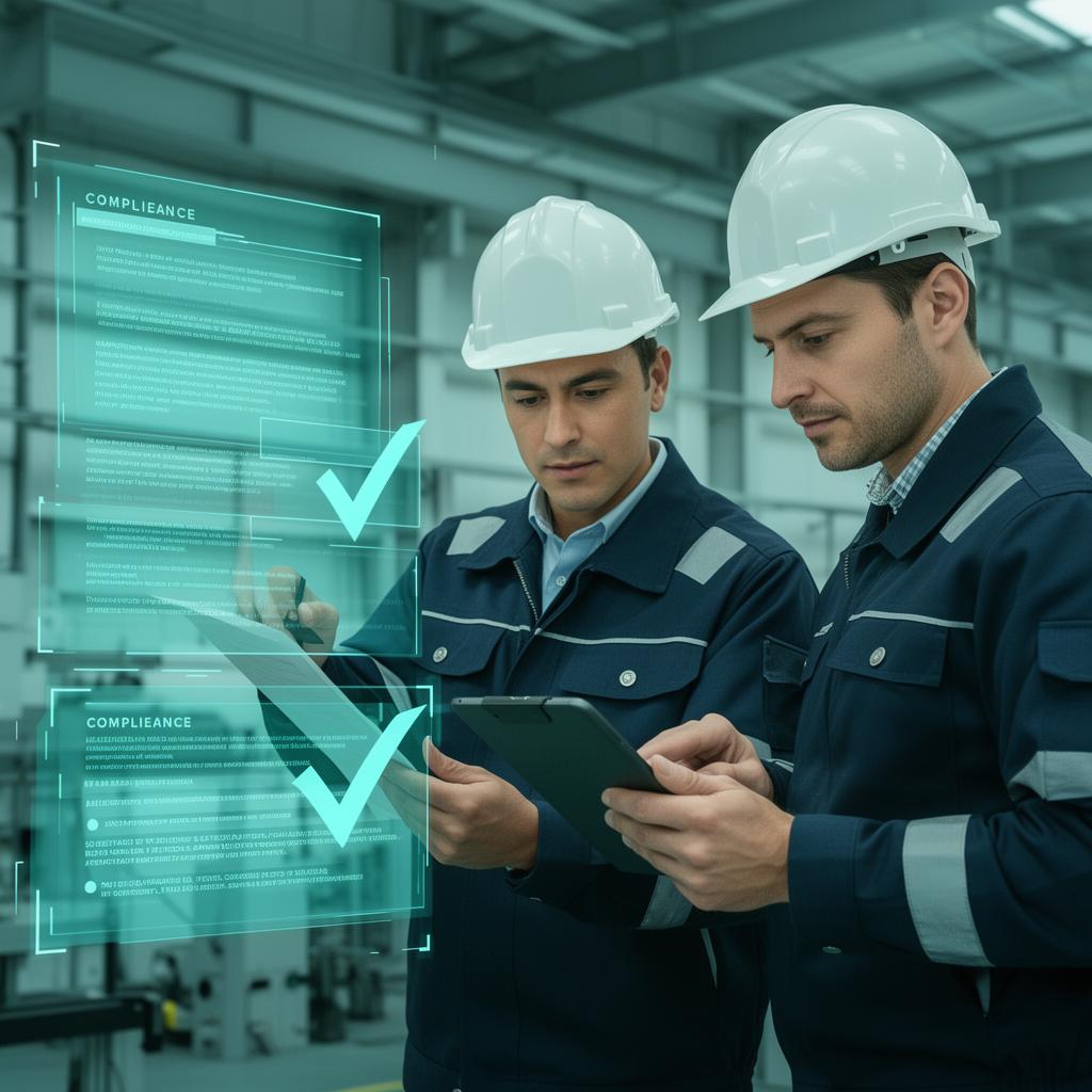 Auditoría de documentación de contratistas en una planta industrial